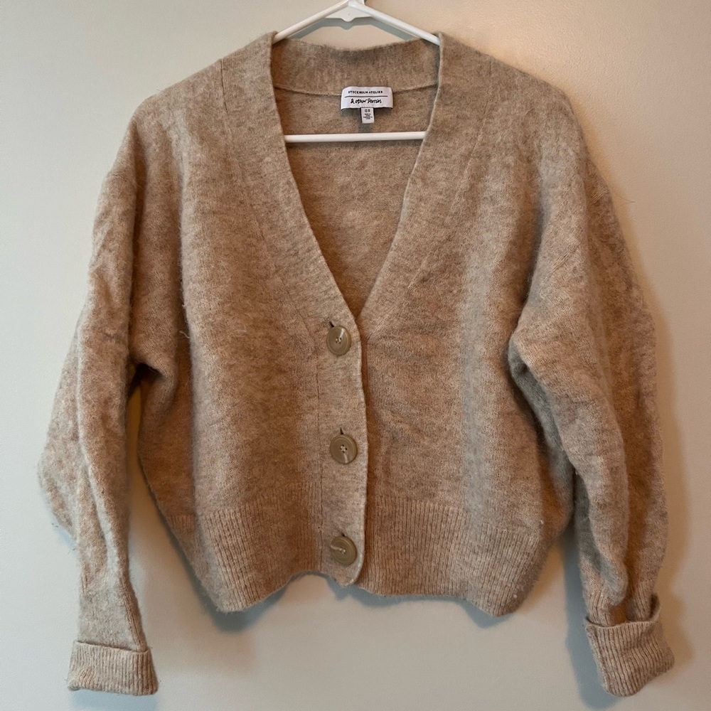 & other stories wool blend cardigan